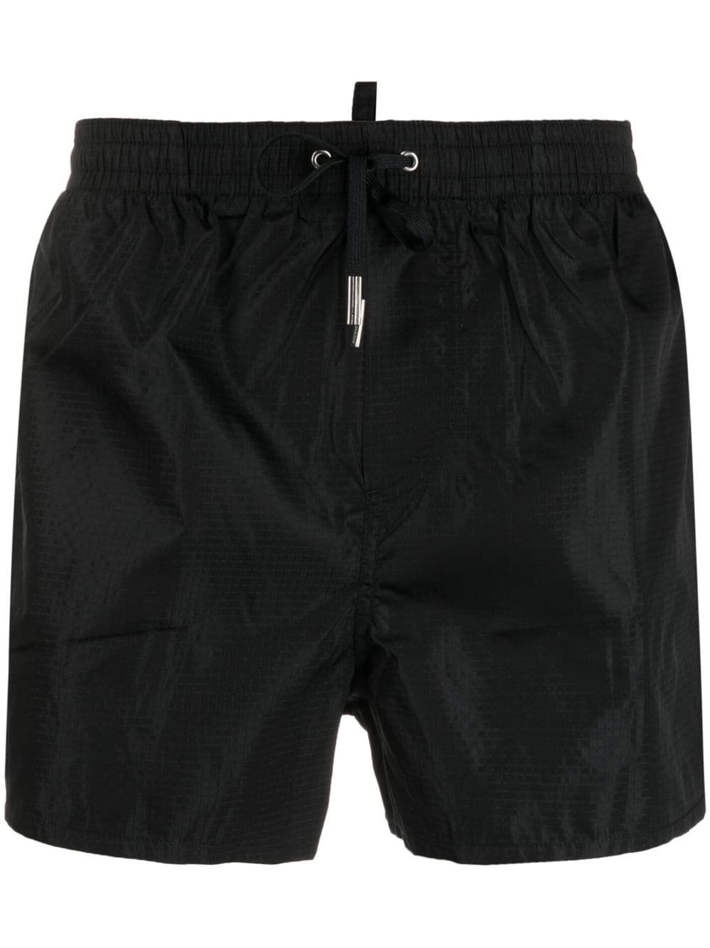 Dsquared2 logo-print drawstring swim shorts - Black von Dsquared2