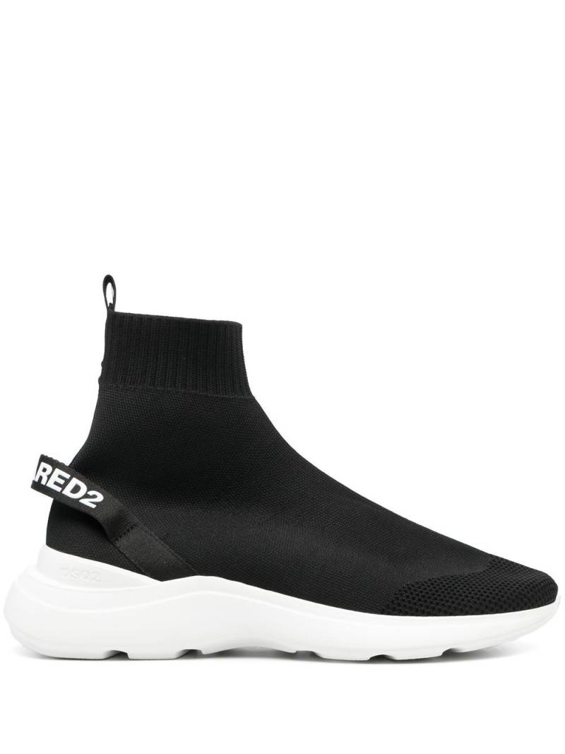 Dsquared2 Fly high-top sock sneakers - Black von Dsquared2