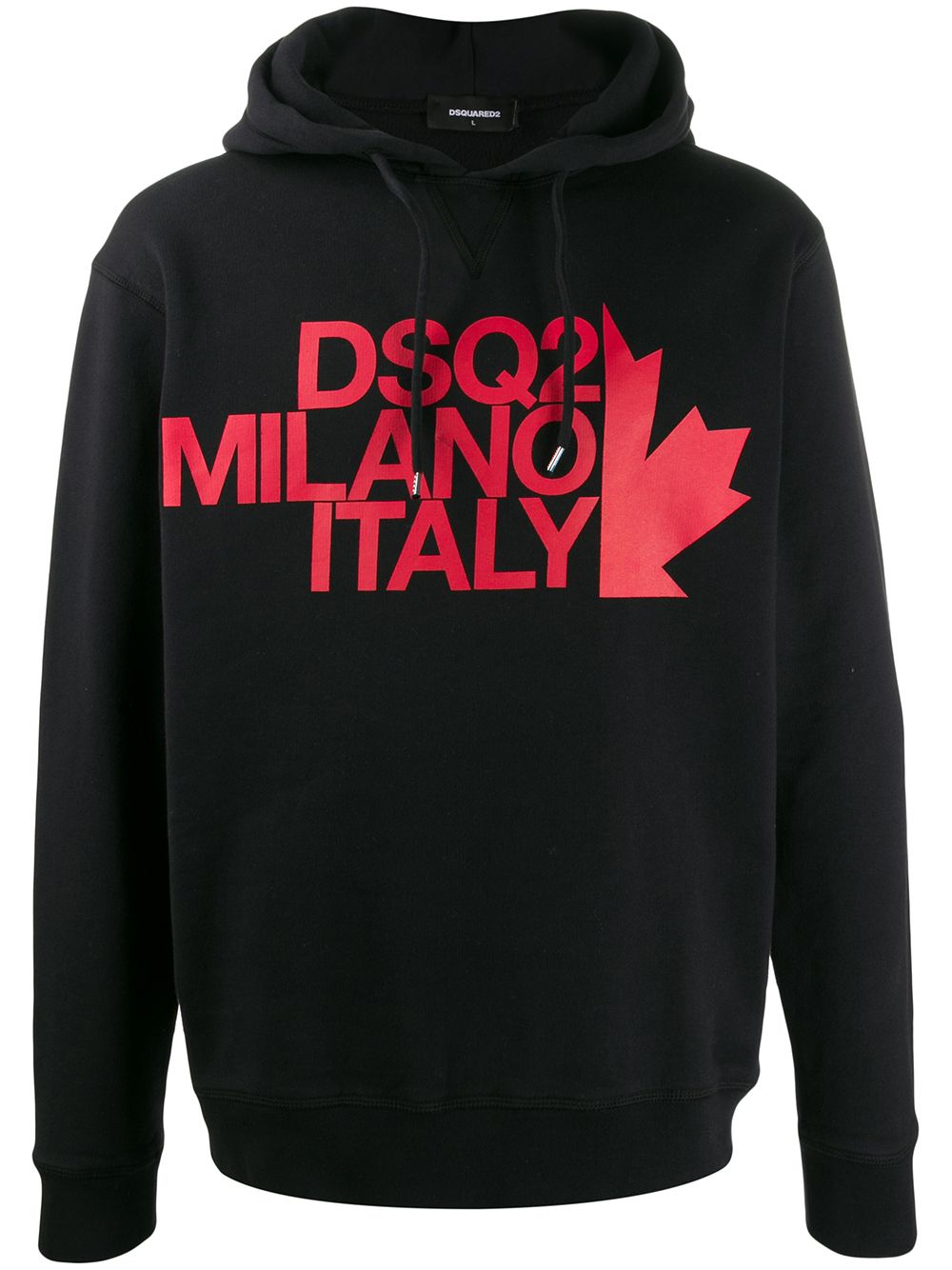 Dsquared2 logo print hoodie - Black von Dsquared2