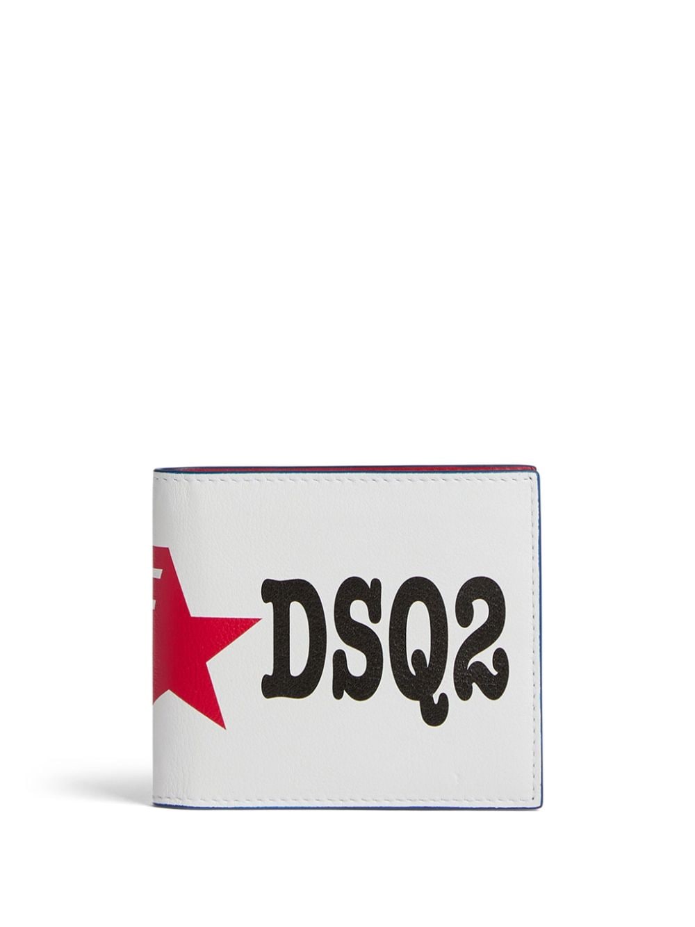 Dsquared2 logo-print leather wallet - White von Dsquared2