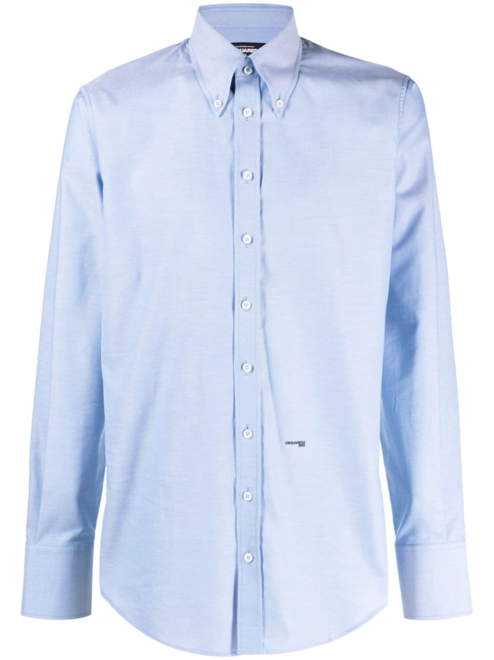 Dsquared2 logo-print long-sleeve shirt - Blue von Dsquared2