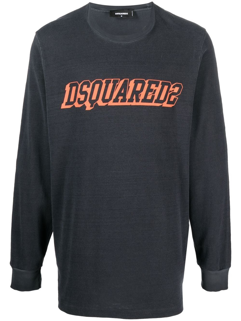Dsquared2 logo-print long-sleeve sweatshirt - Grey von Dsquared2