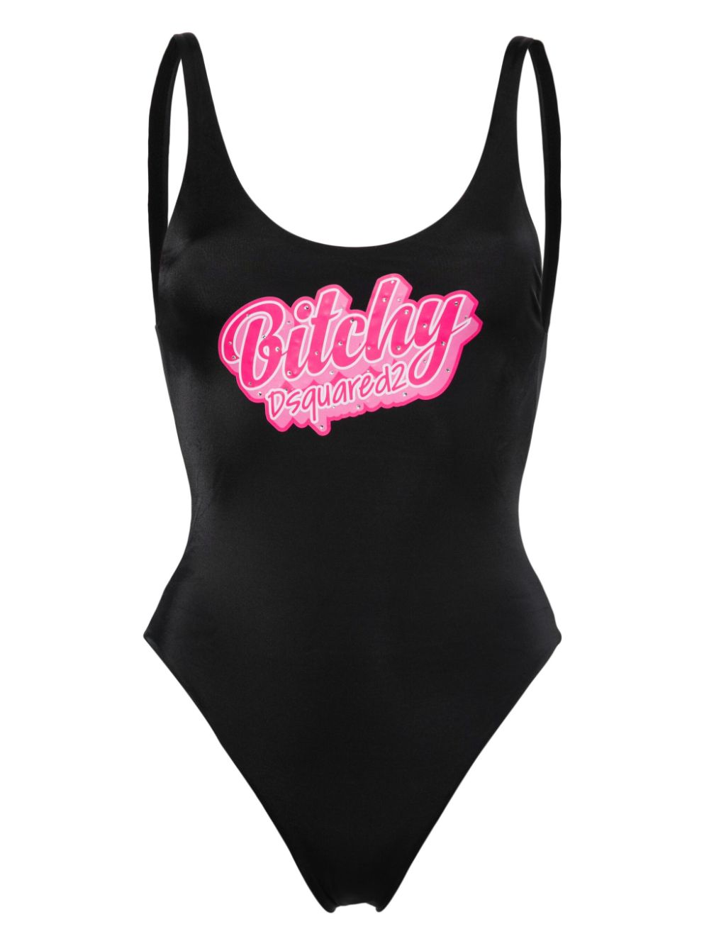 Dsquared2 logo-print one-piece - Black von Dsquared2