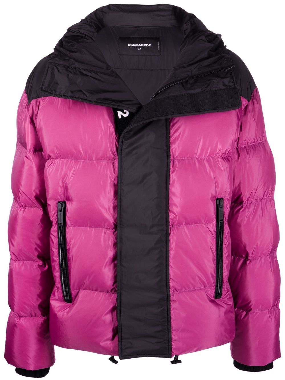 Dsquared2 logo-print padded jacket - Purple von Dsquared2