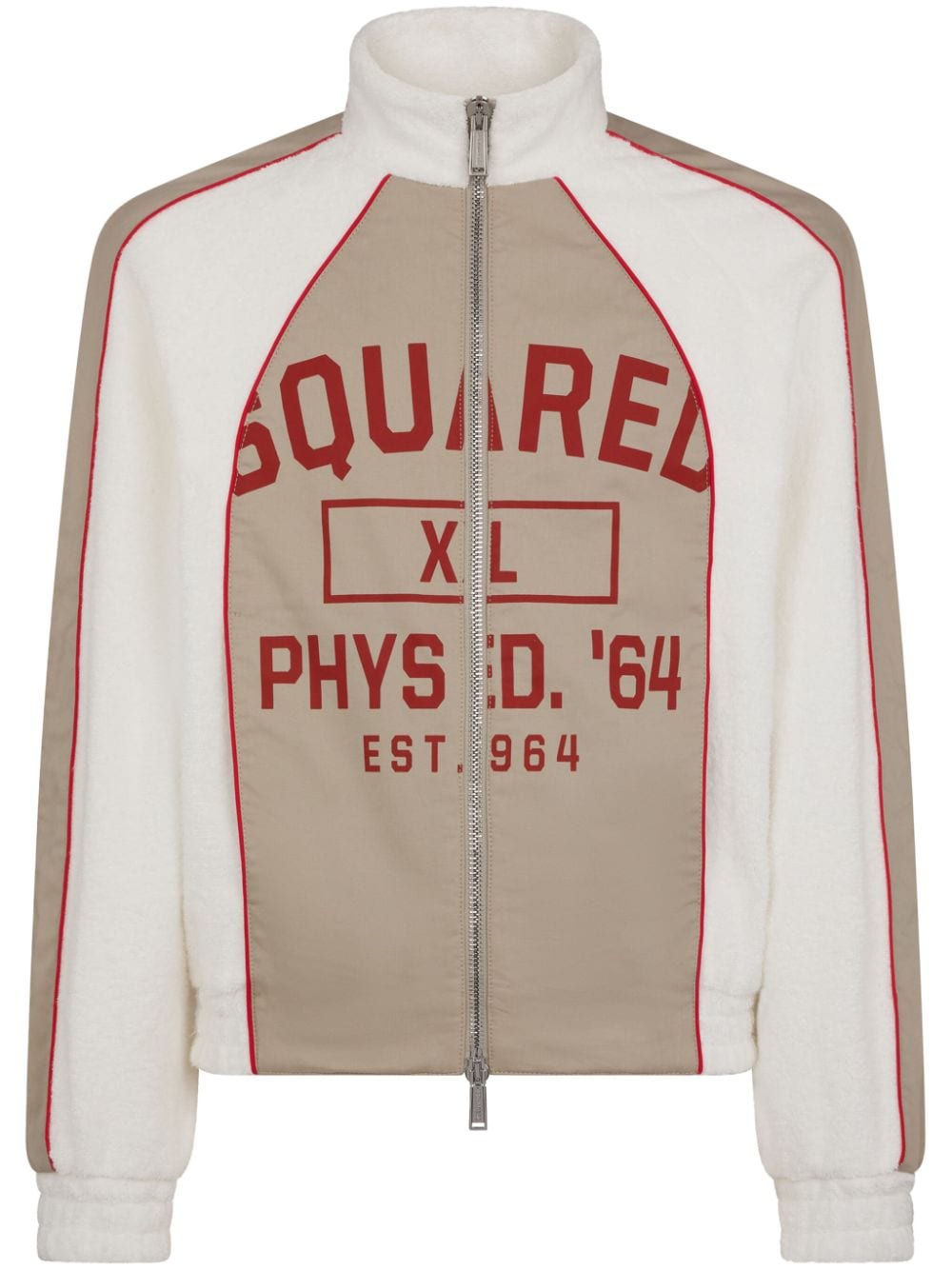 Dsquared2 logo-print panelled sports jacket - White von Dsquared2