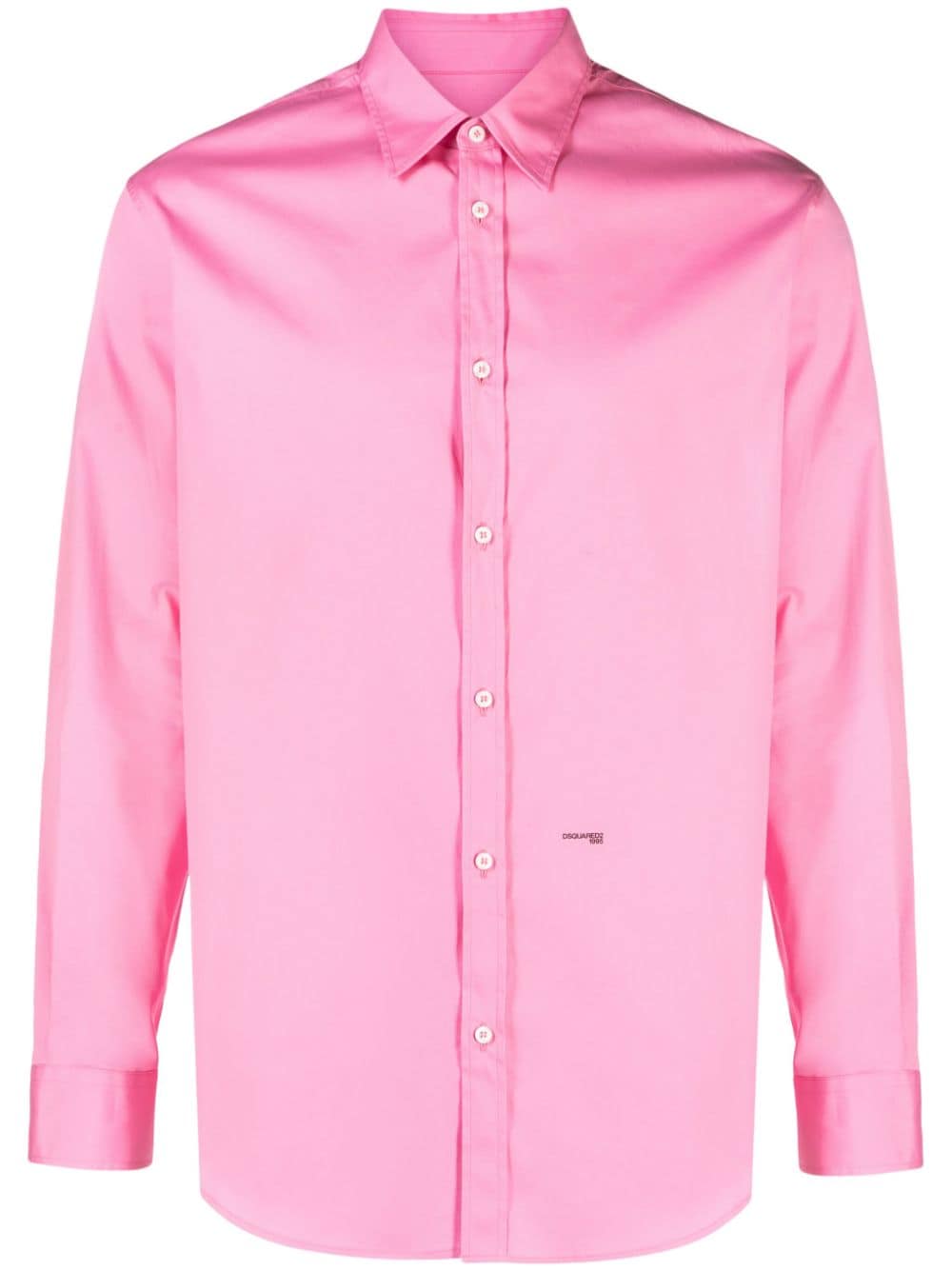 Dsquared2 logo-print cotton shirt - Pink von Dsquared2