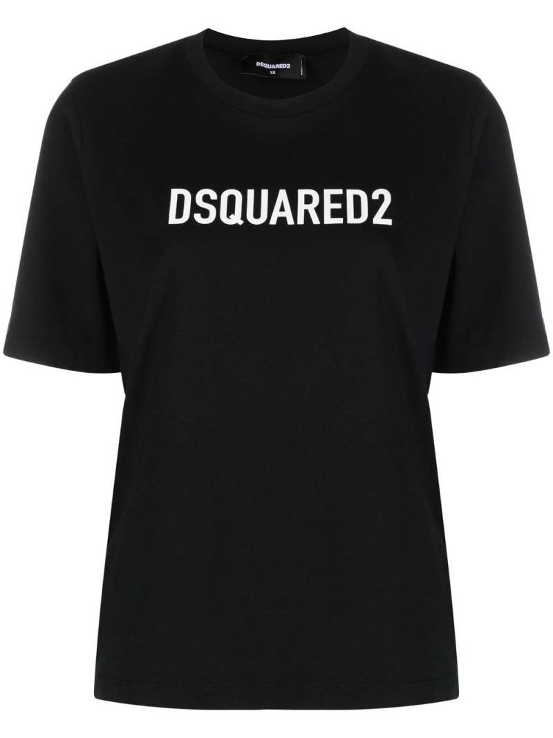 Dsquared2 logo-print short-sleeve T-shirt - Black von Dsquared2