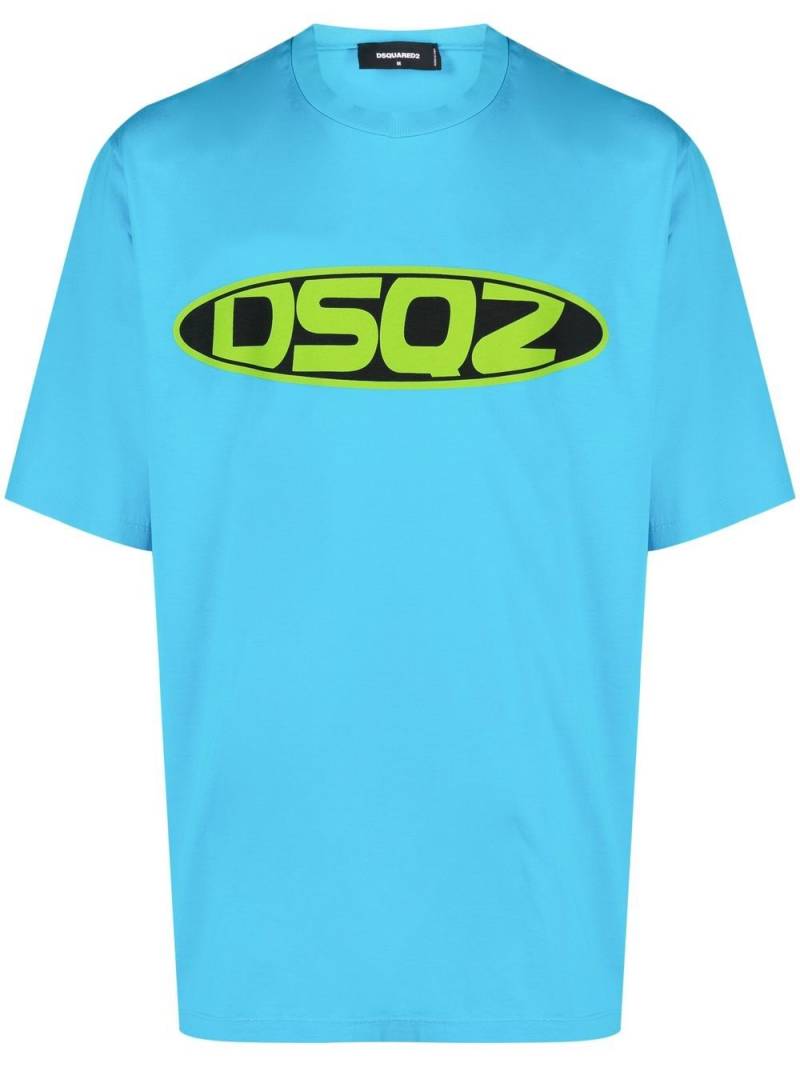 Dsquared2 logo-print short-sleeve T-shirt - Blue von Dsquared2