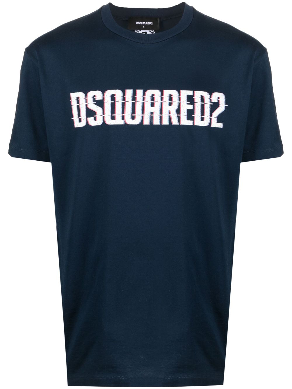 Dsquared2 logo-print short-sleeve T-shirt - Blue von Dsquared2