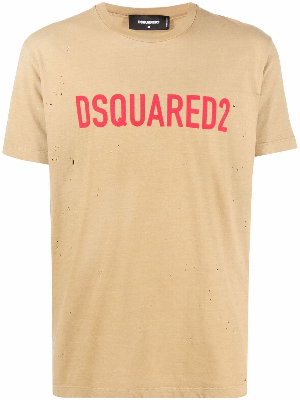 Dsquared2 logo-print short-sleeve T-shirt - Neutrals von Dsquared2