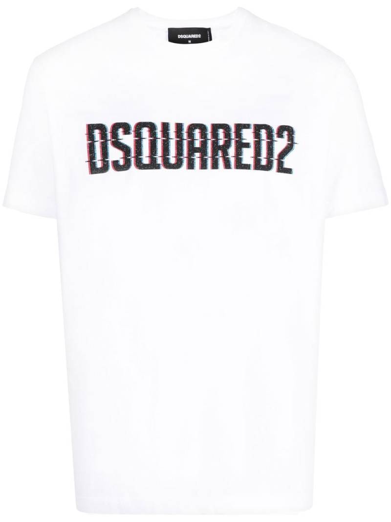 Dsquared2 logo-print short-sleeve T-shirt - White von Dsquared2