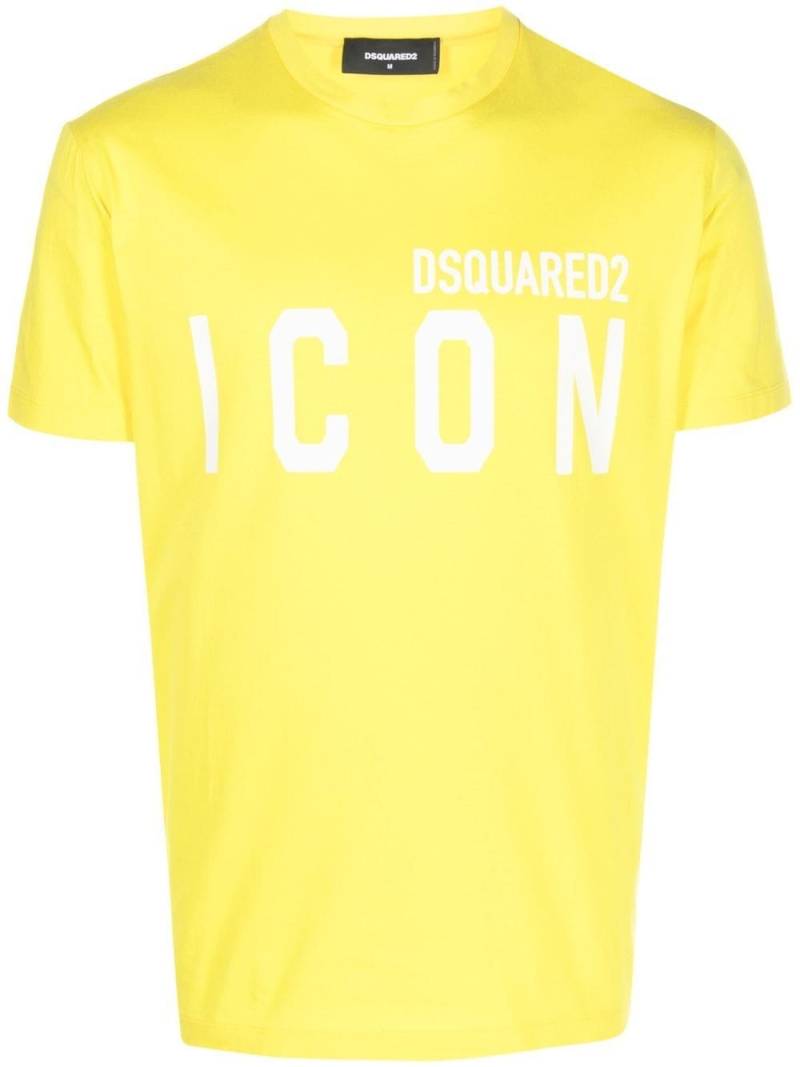 Dsquared2 logo-print short-sleeved T-shirt - Yellow von Dsquared2
