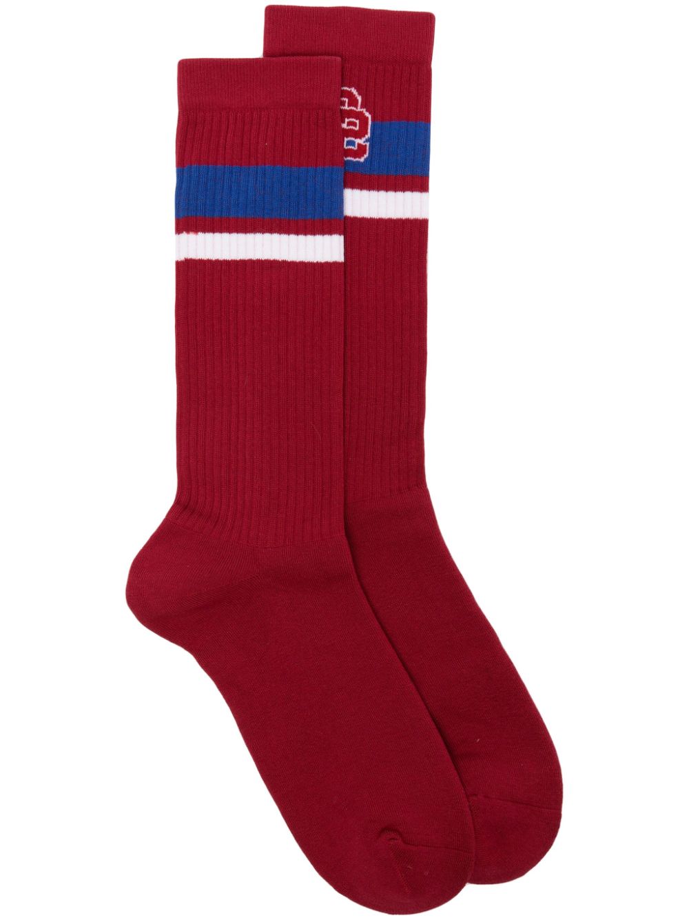 Dsquared2 logo-print striped crew socks von Dsquared2