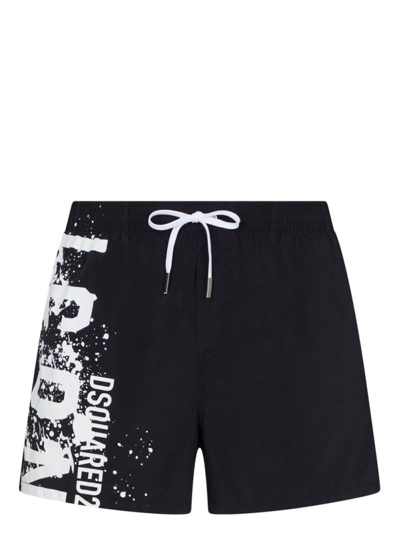 Dsquared2 logo-print swim shorts - Black von Dsquared2