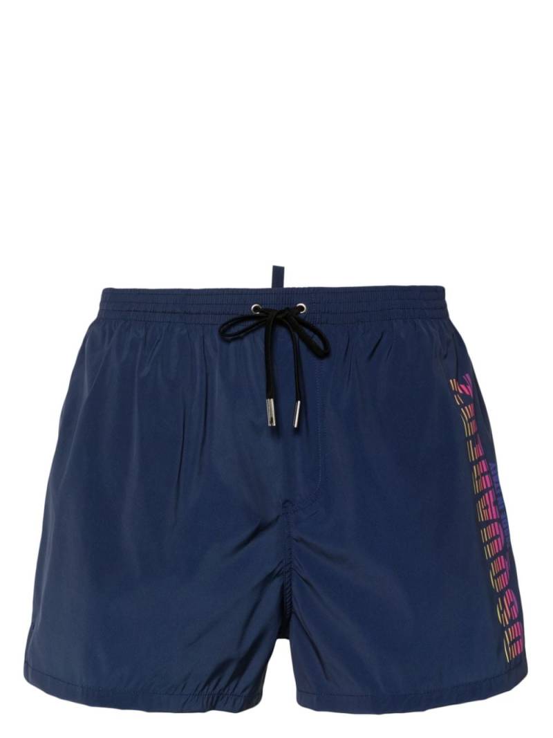 Dsquared2 logo-print swim shorts - Blue von Dsquared2