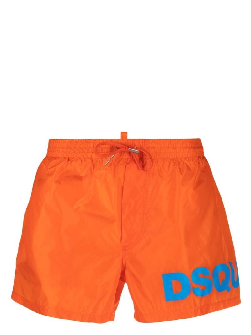 Dsquared2 logo-print swim shorts - Orange von Dsquared2