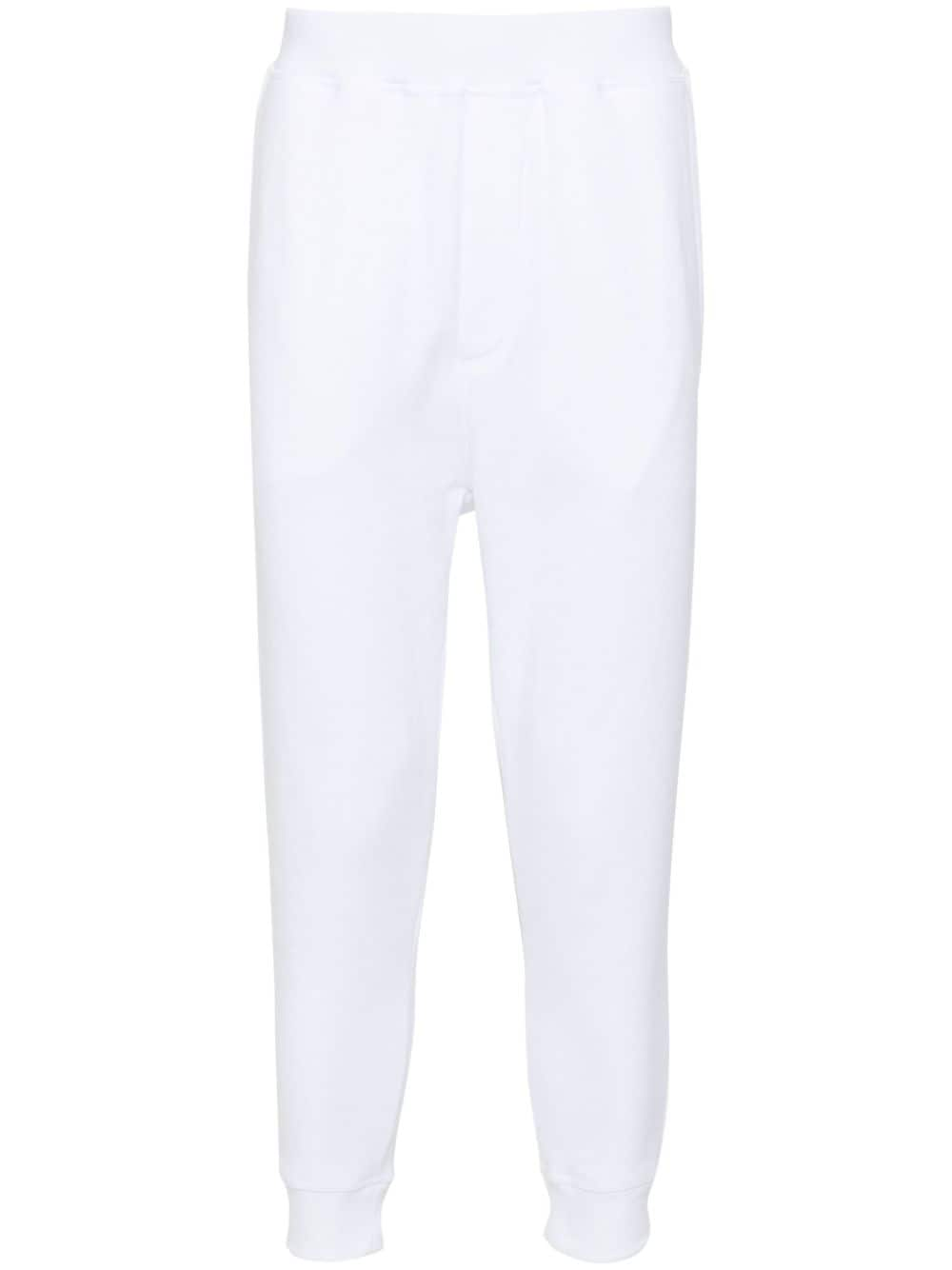 Dsquared2 logo-print tapered track pants - White von Dsquared2