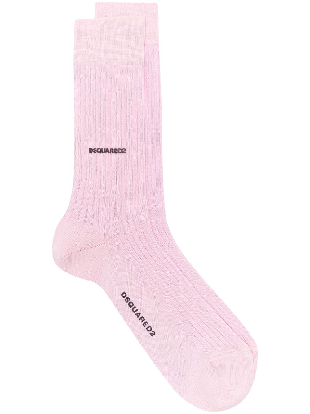 Dsquared2 logo-printed cotton socks - Pink von Dsquared2