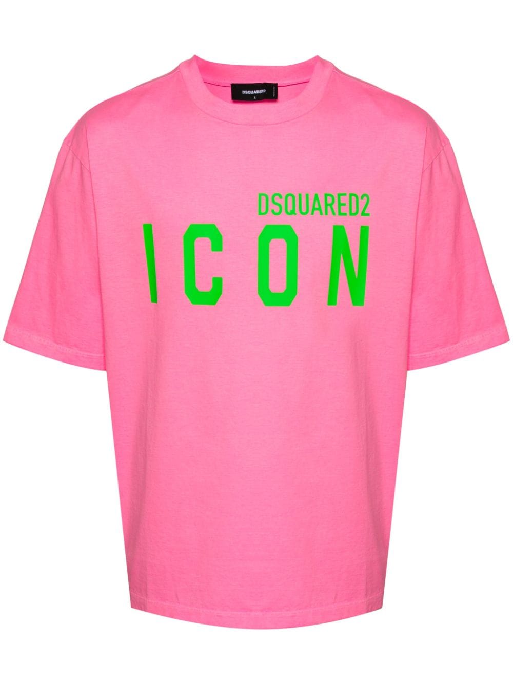 Dsquared2 logo-tape cotton T-shirt - Pink von Dsquared2