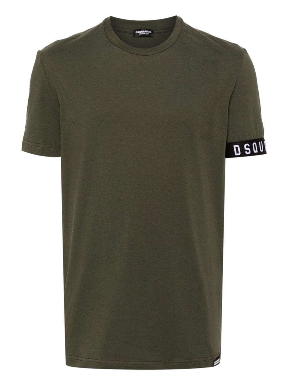 Dsquared2 logo-trim T-shirt - Green von Dsquared2