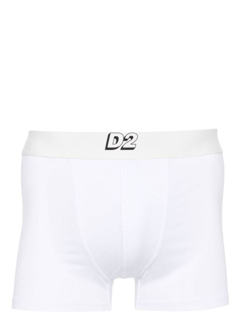Dsquared2 logo-waistband stretch-modal boxer briefs - White von Dsquared2