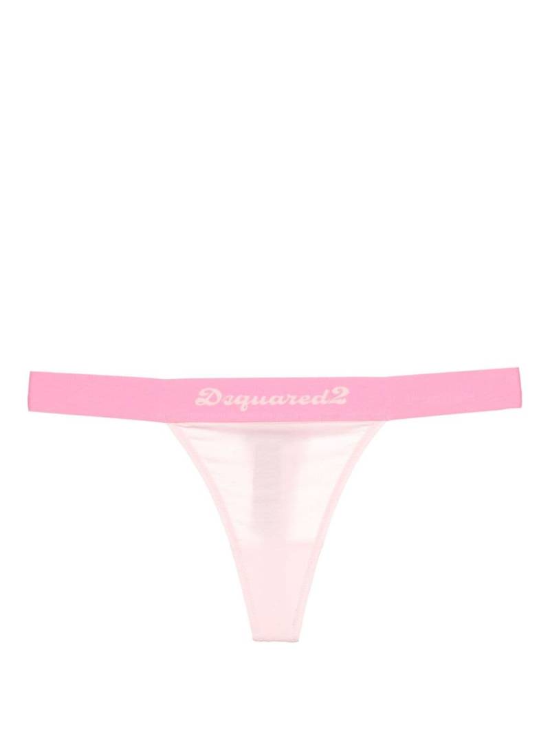 Dsquared2 logo-waistband thong - Pink von Dsquared2