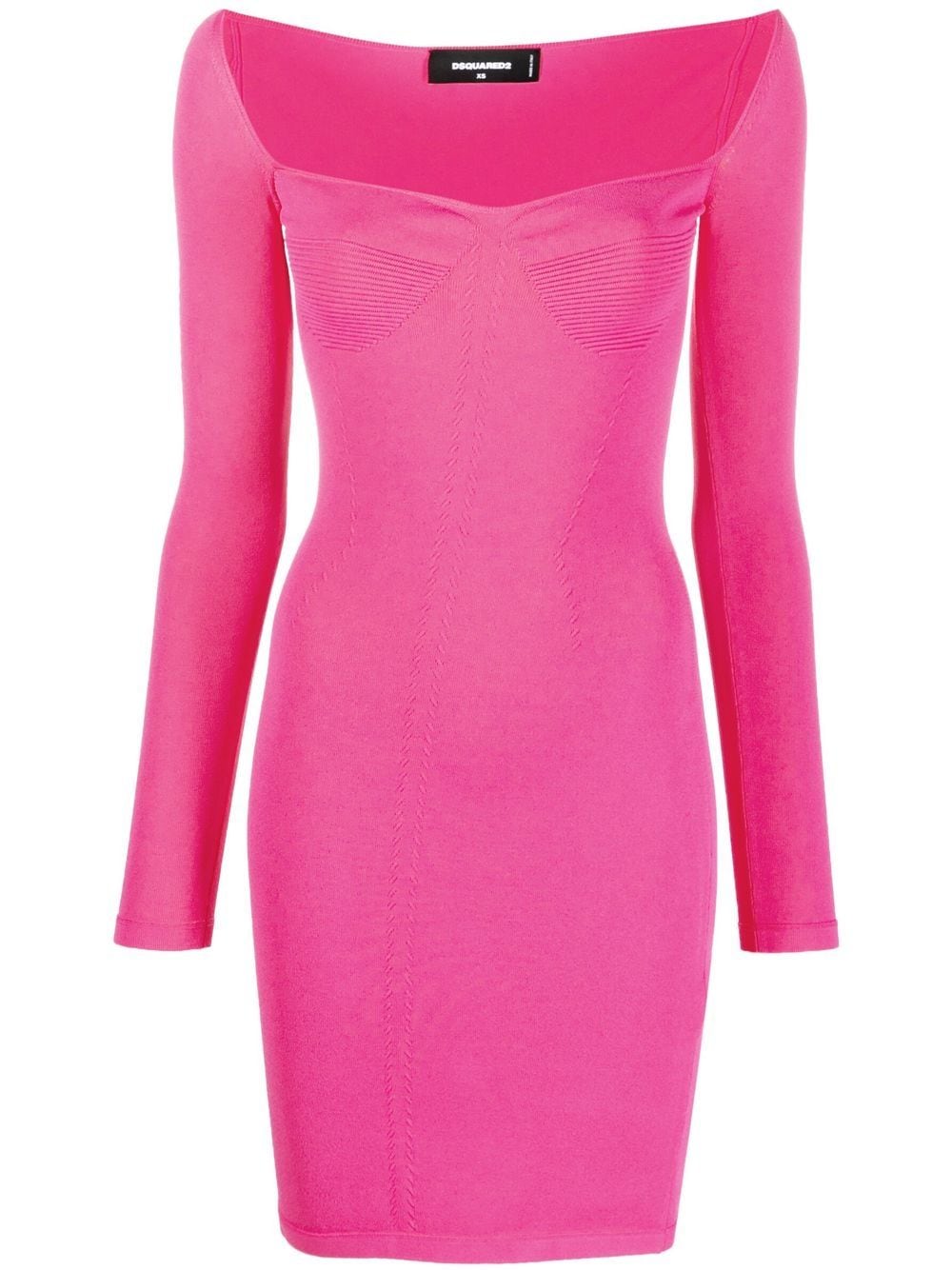 Dsquared2 long-sleeved mini dress - Pink von Dsquared2