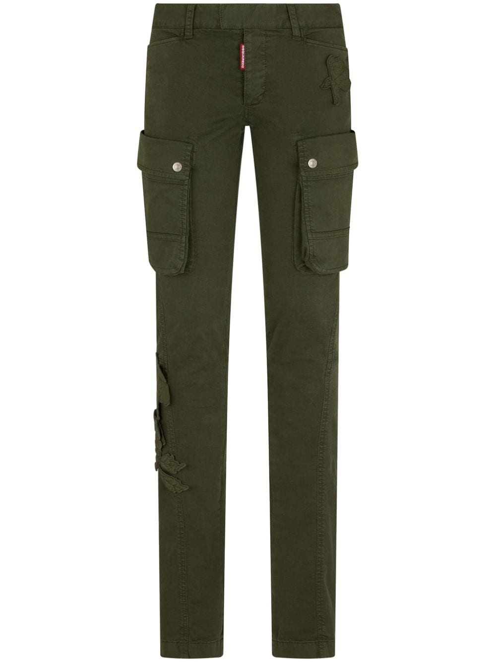 Dsquared2 low-rise cotton cargo trousers - Green von Dsquared2