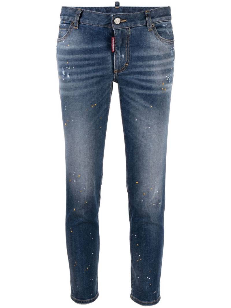 Dsquared2 low-rise skinny-leg cropped jeans - Blue von Dsquared2