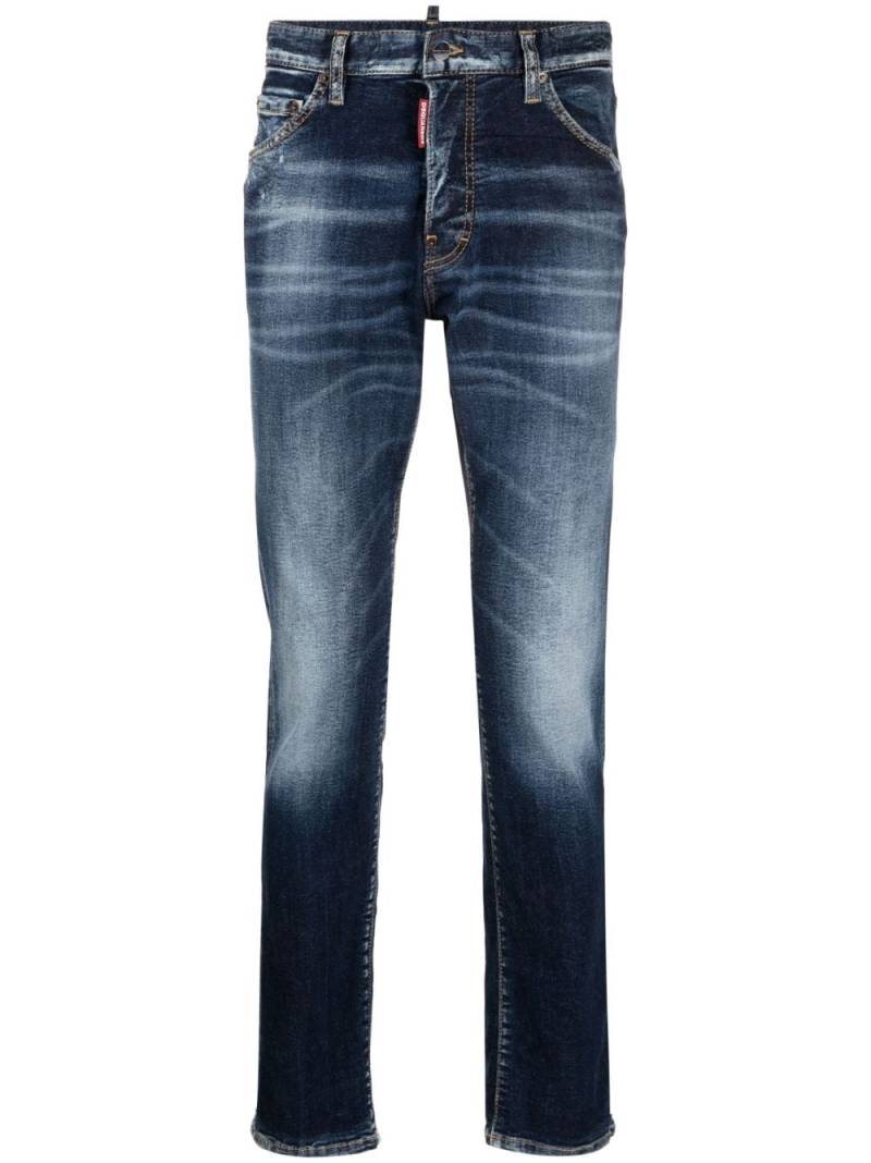 Dsquared2 low-rise straight-leg jeans - Blue von Dsquared2