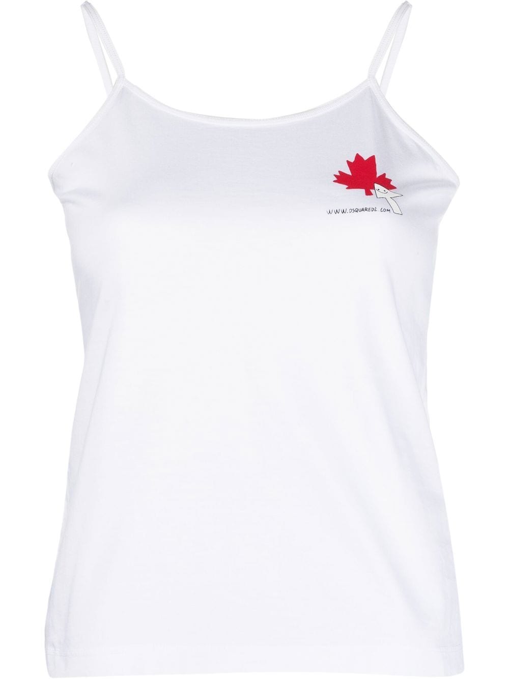 Dsquared2 maple leaf logo-print vest top - White von Dsquared2