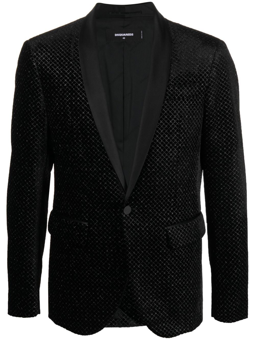 Dsquared2 metallic-effect single-breasted blazer - Black von Dsquared2