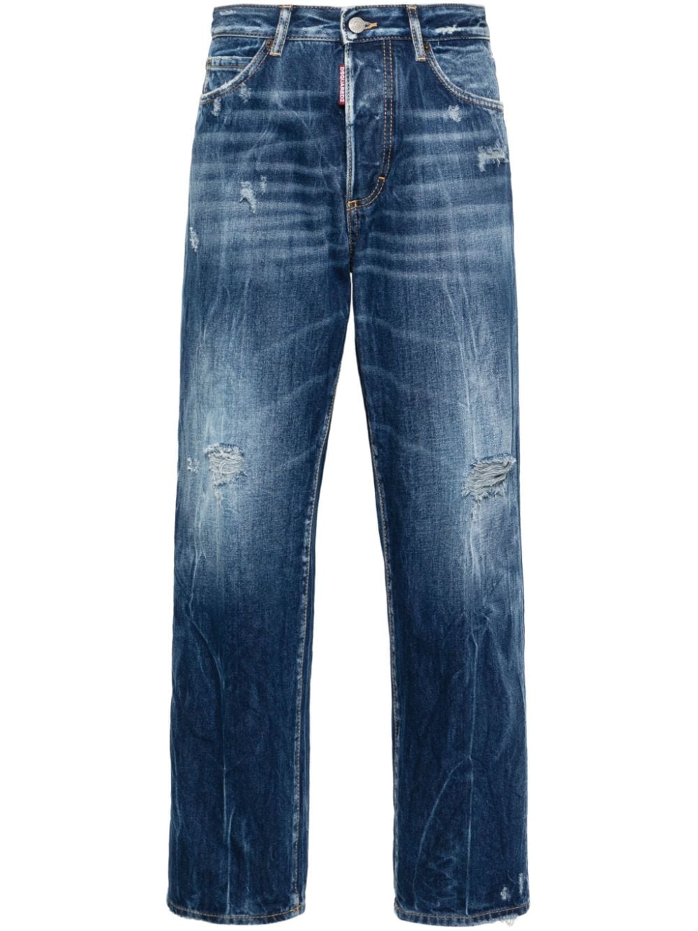 Dsquared2 mid-rise straight-leg jeans - Blue von Dsquared2