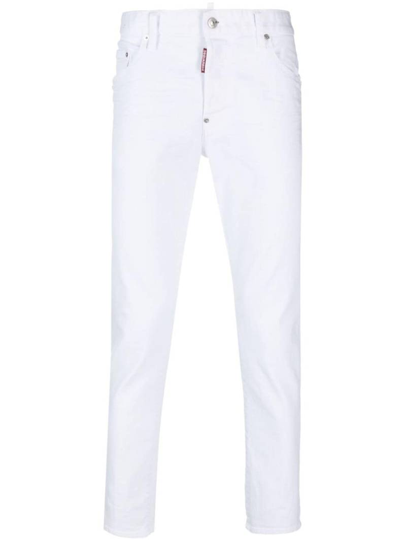 Dsquared2 mid-rise straight-leg jeans - White von Dsquared2