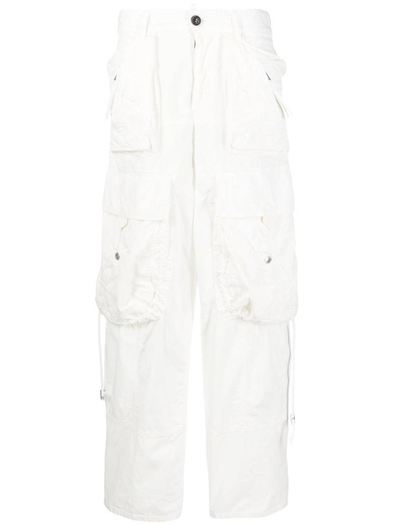 Dsquared2 multi-pocket cargo trousers - White von Dsquared2