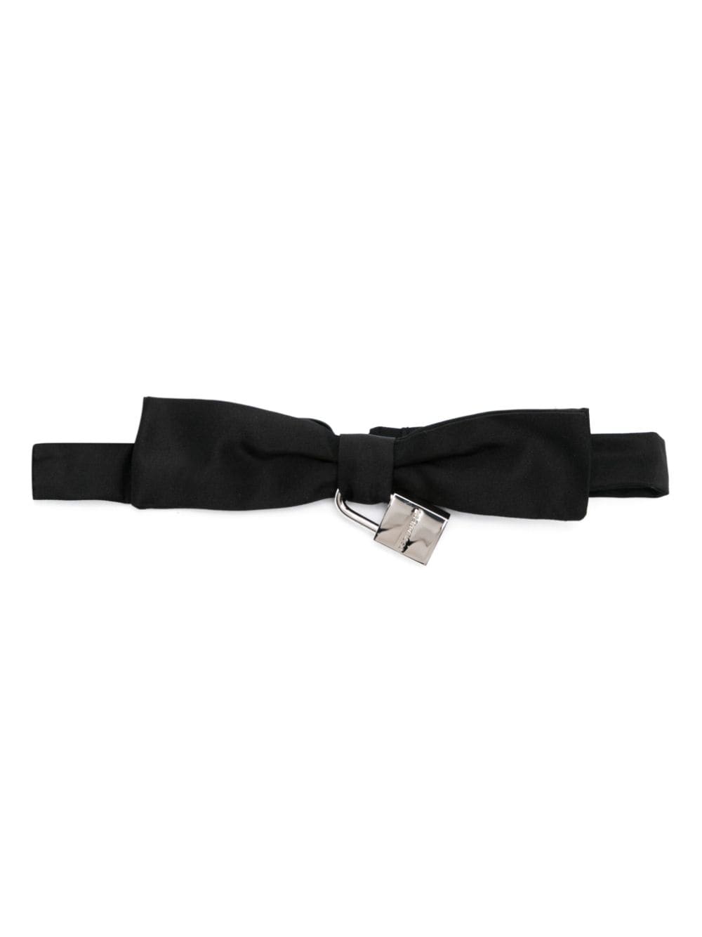 Dsquared2 padlock-detail silk bow tie - Black von Dsquared2