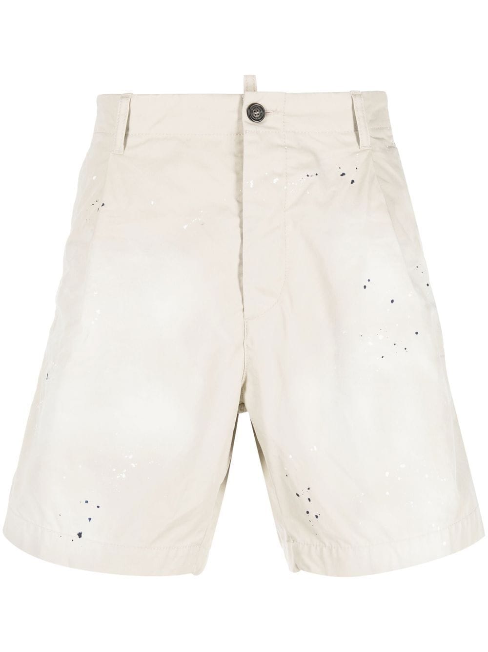Dsquared2 paint-splatter tailored shorts - Neutrals von Dsquared2