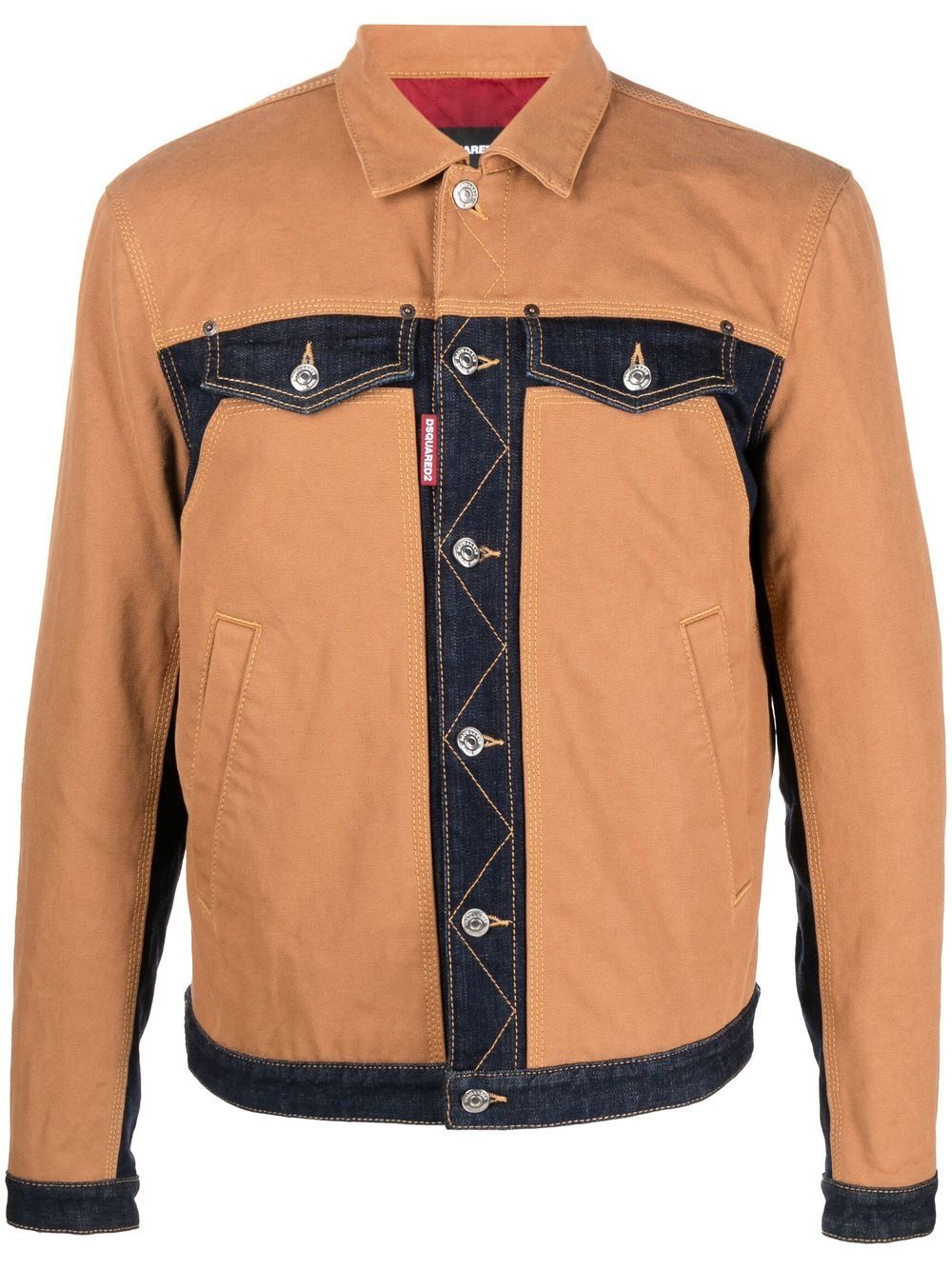 Dsquared2 panelled denim jacket - Brown von Dsquared2