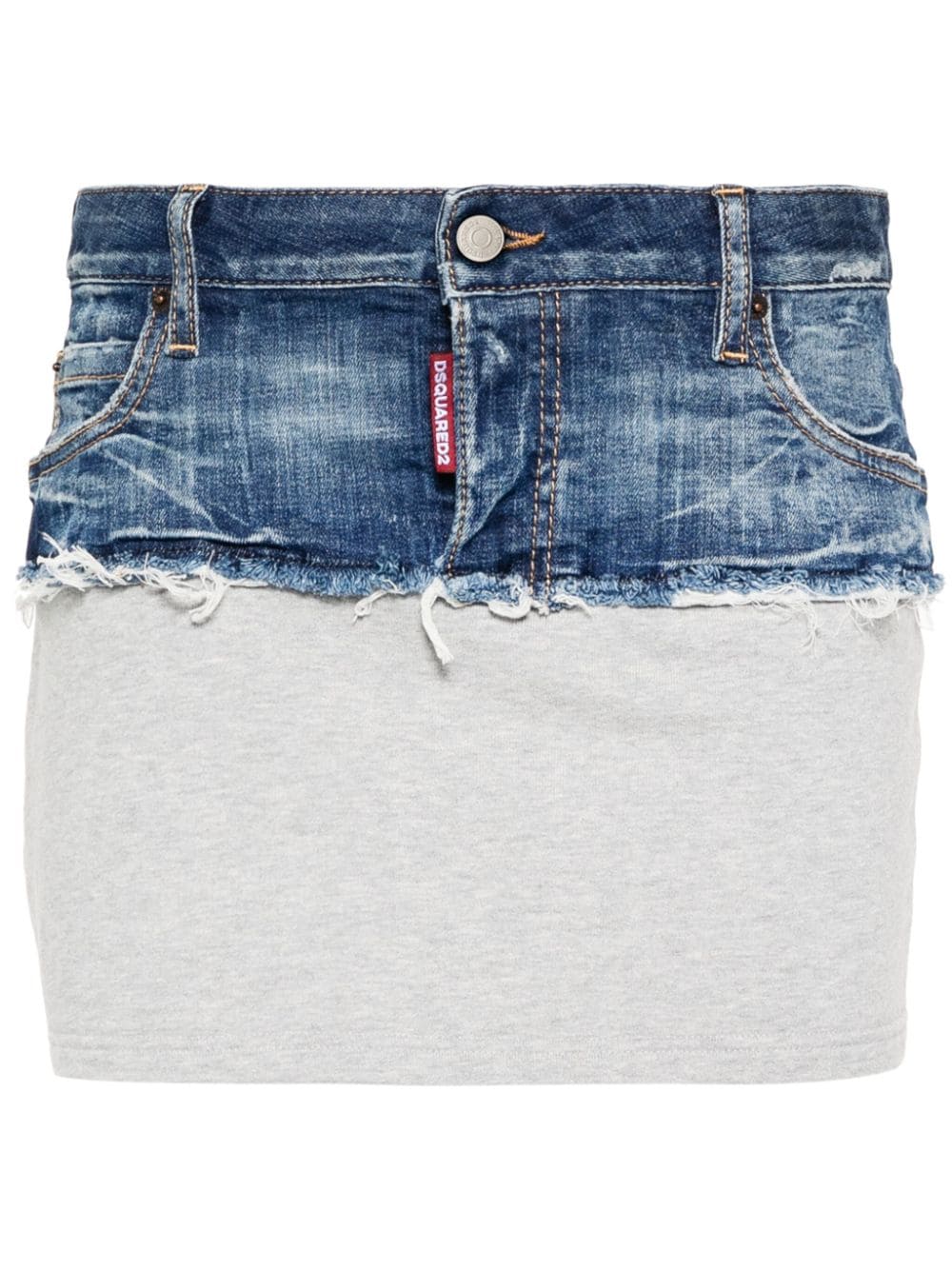 Dsquared2 panelled denim miniskirt - Blue von Dsquared2