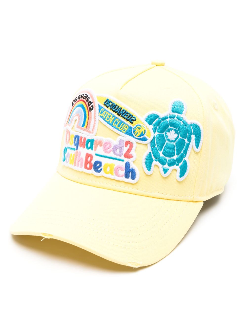 Dsquared2 patch-detail baseball cap - Yellow von Dsquared2