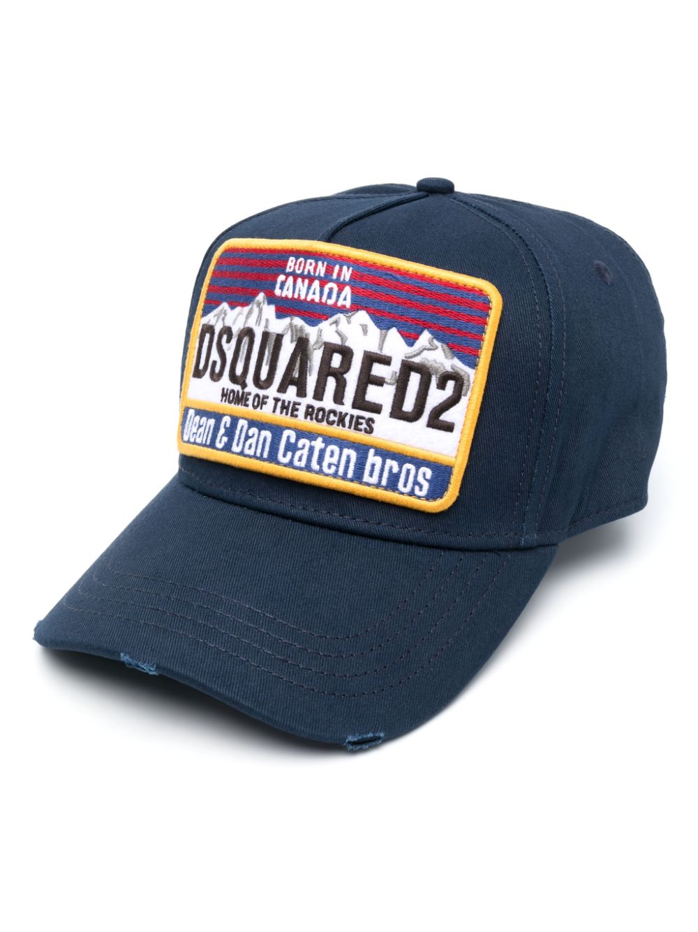 Dsquared2 patch-detail cotton baseball cap - Blue von Dsquared2