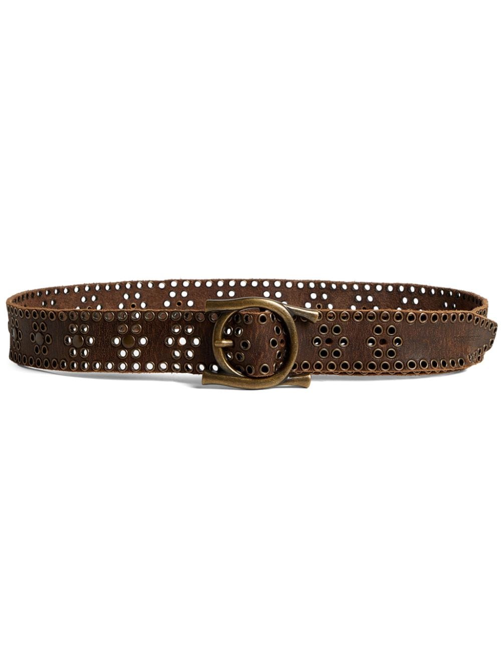 Dsquared2 perforated leather belt - Brown von Dsquared2