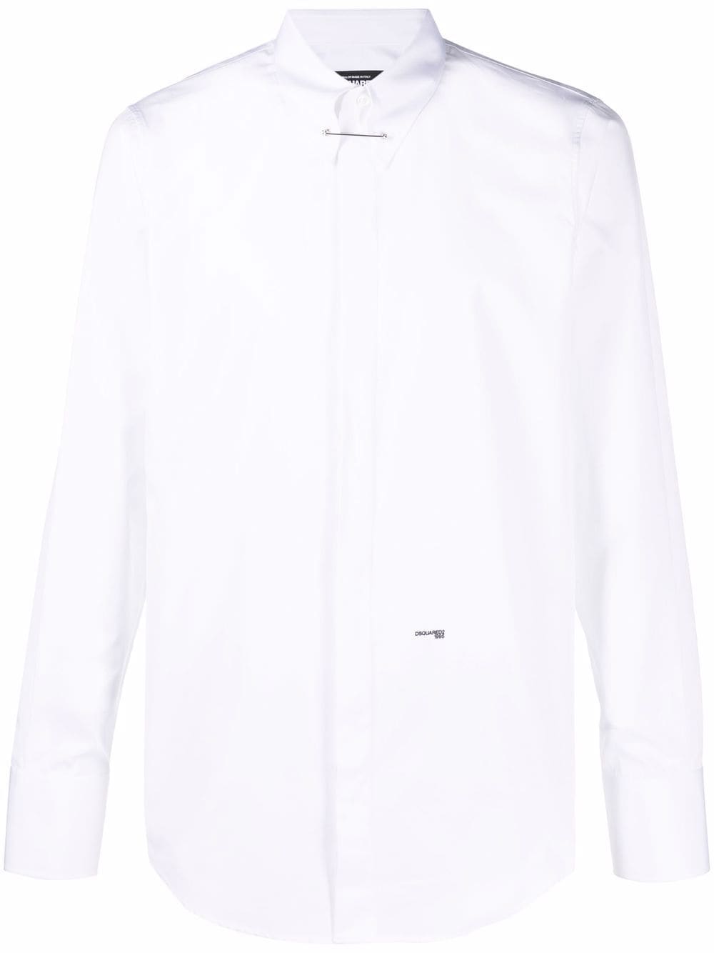 Dsquared2 pin-collar cotton shirt - White von Dsquared2