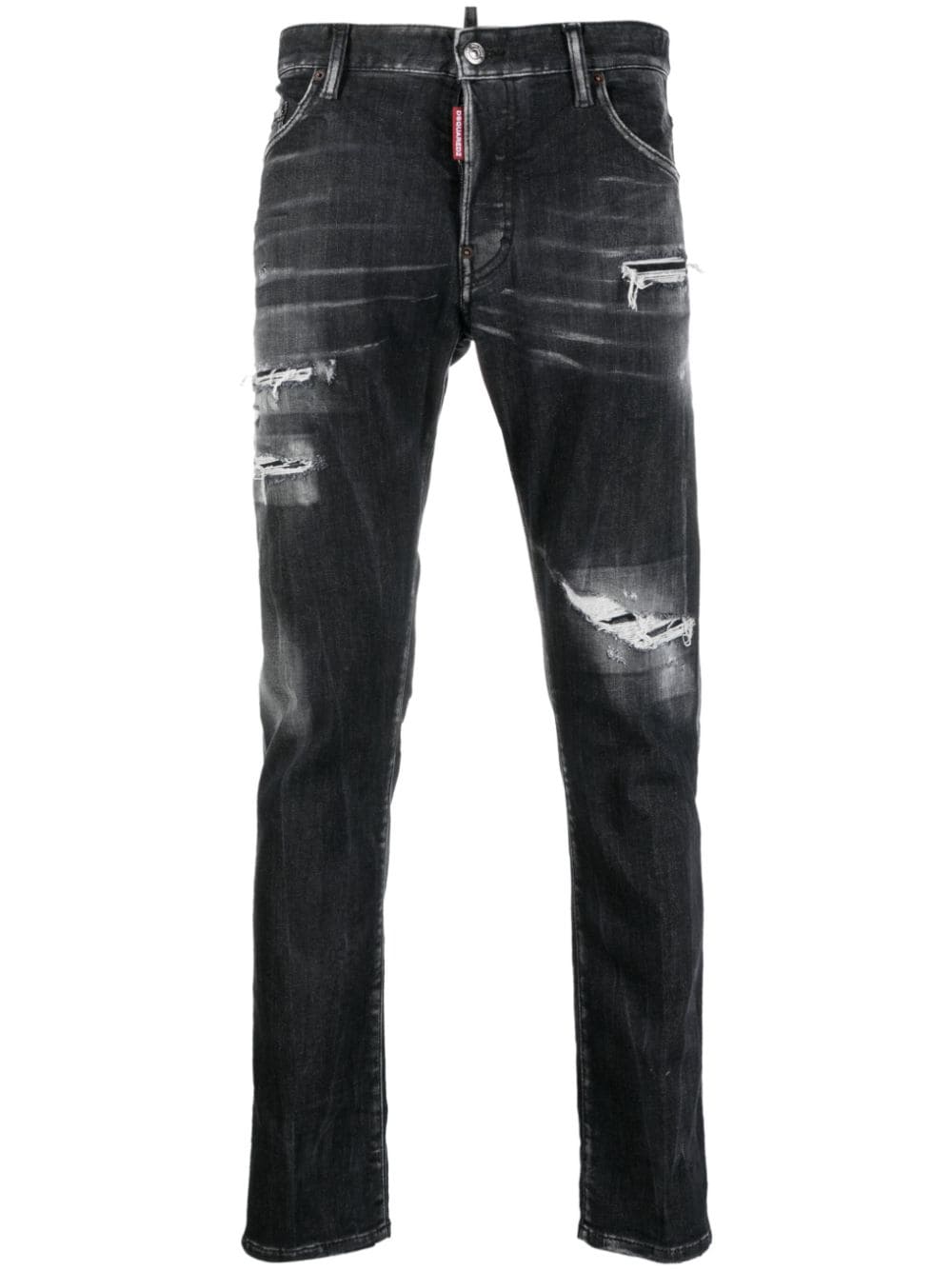 Dsquared2 ripped-detail skinny jeans - Black von Dsquared2