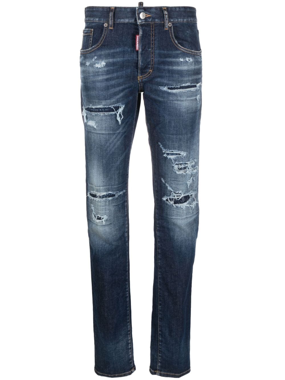 Dsquared2 ripped skinny jeans - Blue von Dsquared2