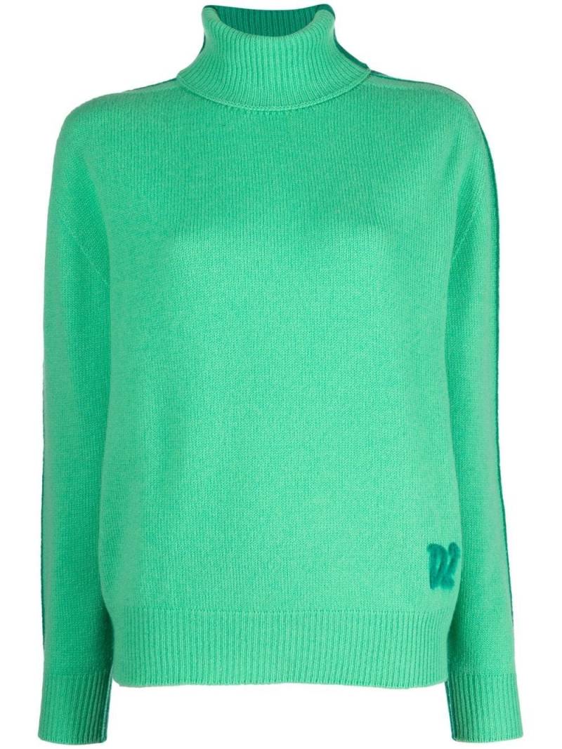 Dsquared2 roll-neck logo jumper - Green von Dsquared2