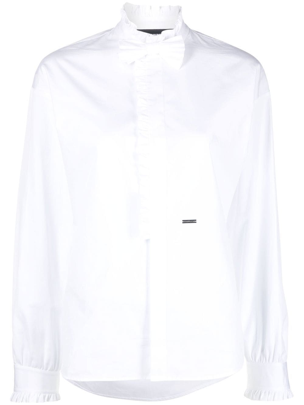 Dsquared2 ruffled bow-detail shirt - White von Dsquared2