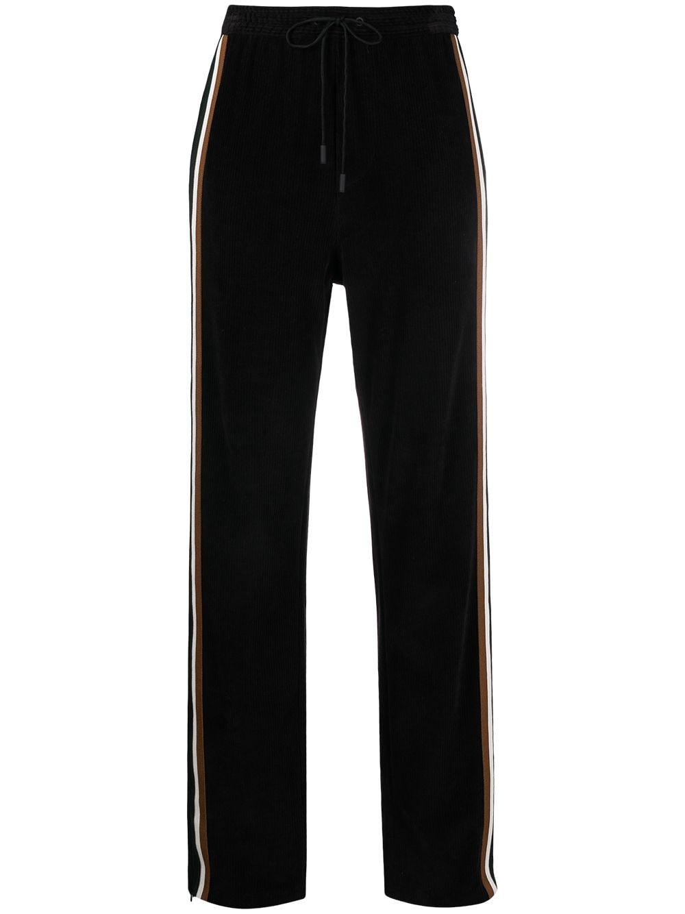 Dsquared2 side-stripe corduroy track pants - Black von Dsquared2