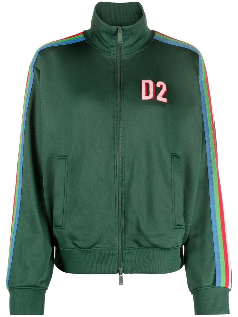 Dsquared2 side-stripe track jacket - Green von Dsquared2