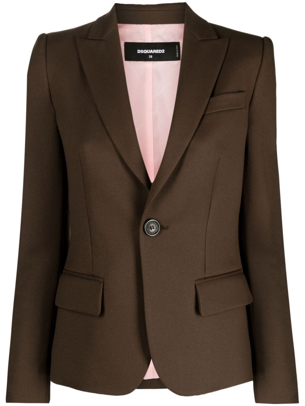 Dsquared2 single-breasted long-sleeve blazer - Brown von Dsquared2